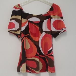 🎉HP🎉‎ Vintage retro square-neck blouse